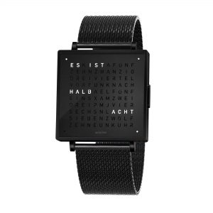 Qlocktwo W39 BLACK STEEL